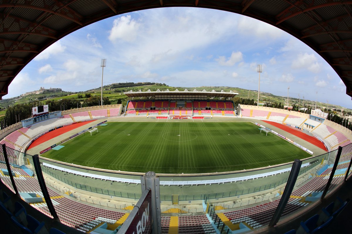 The Millennium Stand at Malta's National Stadium, home of The Pro Clinic.